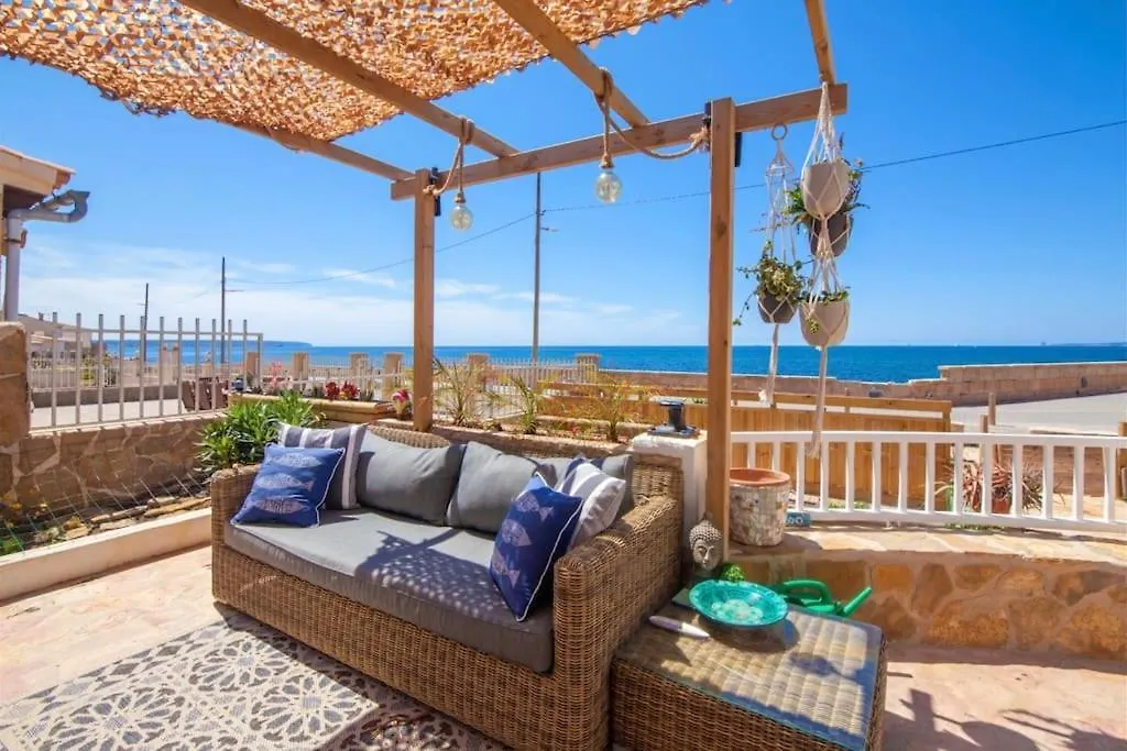 Beach House With Beautiful Sea Views Front Line Palma de Mallorca Villa